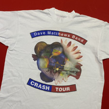 VTG 1996 Dave Matthews Band CRASH TOUR White All Size Shirt