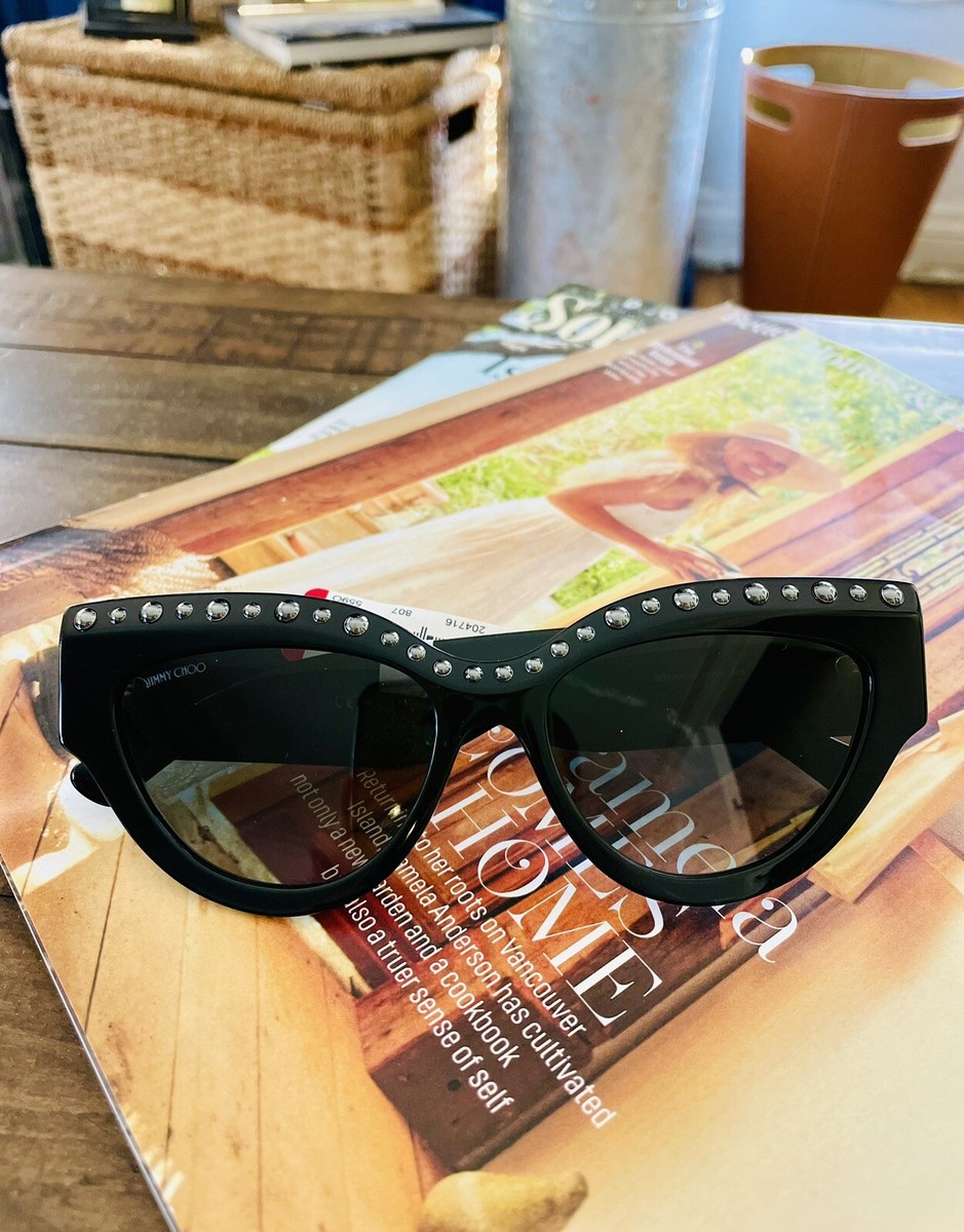 jimmy choo sonja 55mm cat eye sunglasses women new,No Box | eBay display picture 2