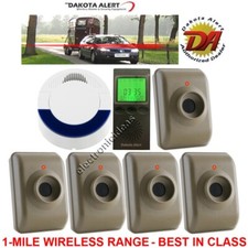 DAKOTA ALERT DCMA-4000 MTPR-4000 WIRELESS ALARM SYSTEM-5 SENSORS
