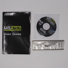 ASUS M5A78L-M/USB3 - ZESTAW Instrukcja obsługi ATX IO Shield Osłona gniazda Sterownik CD (#5328)