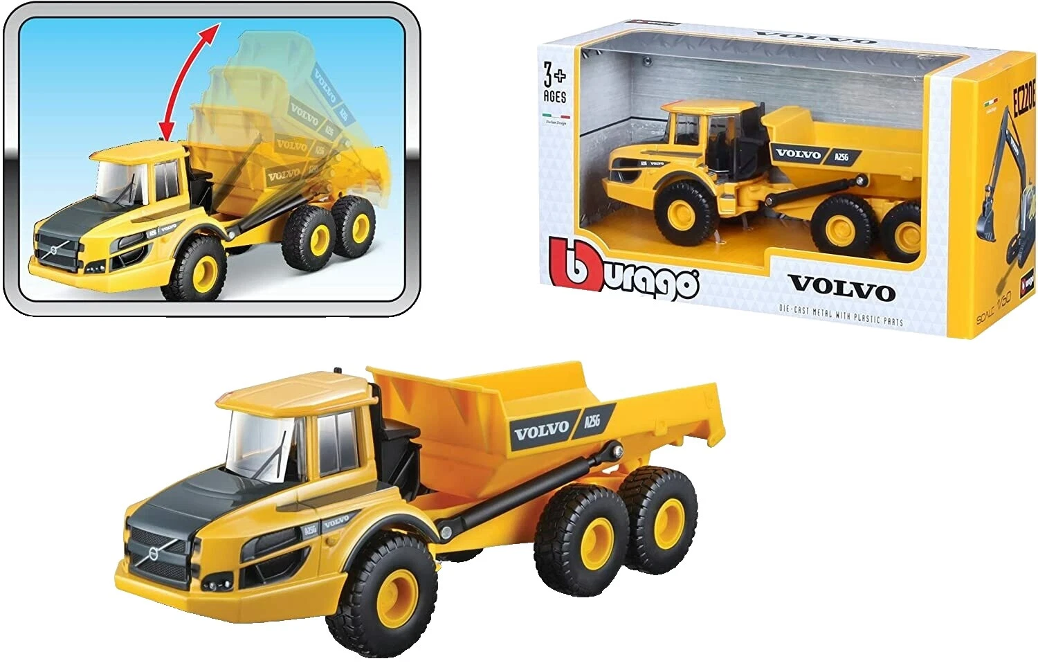 Bburago Contemporary Manufacture Diecast Construction Equipment