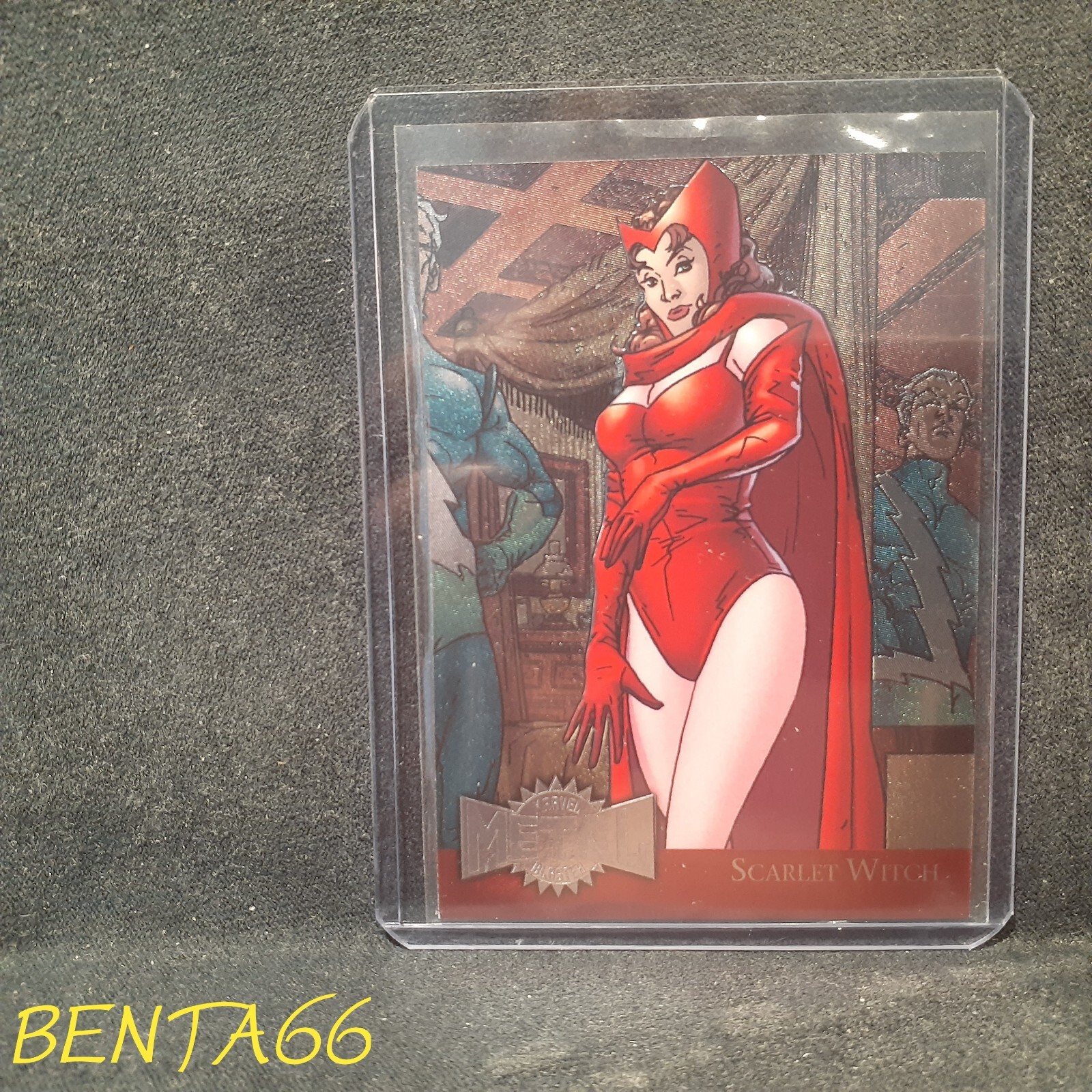 2015 Marvel Fleer Retro 🔥 Metal Blaster Scarlet Witch Insert Card # 31 of 42