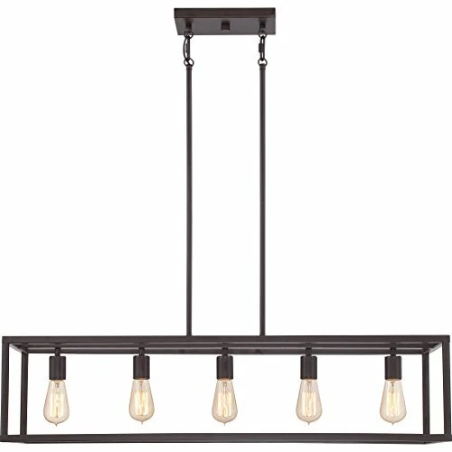 Quoizel NHR538WT 5-Light New Harbor Island Chandelier in Western Bronze - Picture 4 of 5
