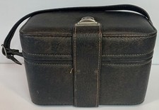 Vintage Hard Leather Camera Case Shoulder Bag SLR-1500 Made In USA By Diamond