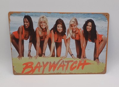 Baywatch 8x12 Metal Wall Sign 