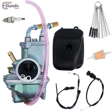 Carburetor & Throttle & Choke Cable & Air Filter Box For Yamaha PEEWEE PY50 PW50