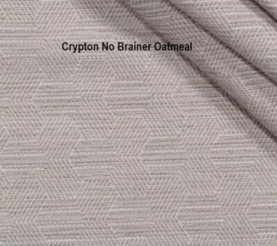 CRYPTON HOME NO BRAINER OATMEAL - HIGH PERFORMANCE UPHOLSTERY FABRIC BY THE YARD