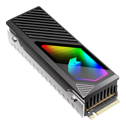 M.2 SSD Kühler Kupferplatte Kühlkörper mit Lüfter für M.2 SSD 2280 ARGB Schwarz