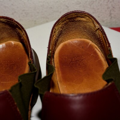 Dr. Martens Louis Vintage Smooth Oxblood Low Gore Slip on UK  display picture 2