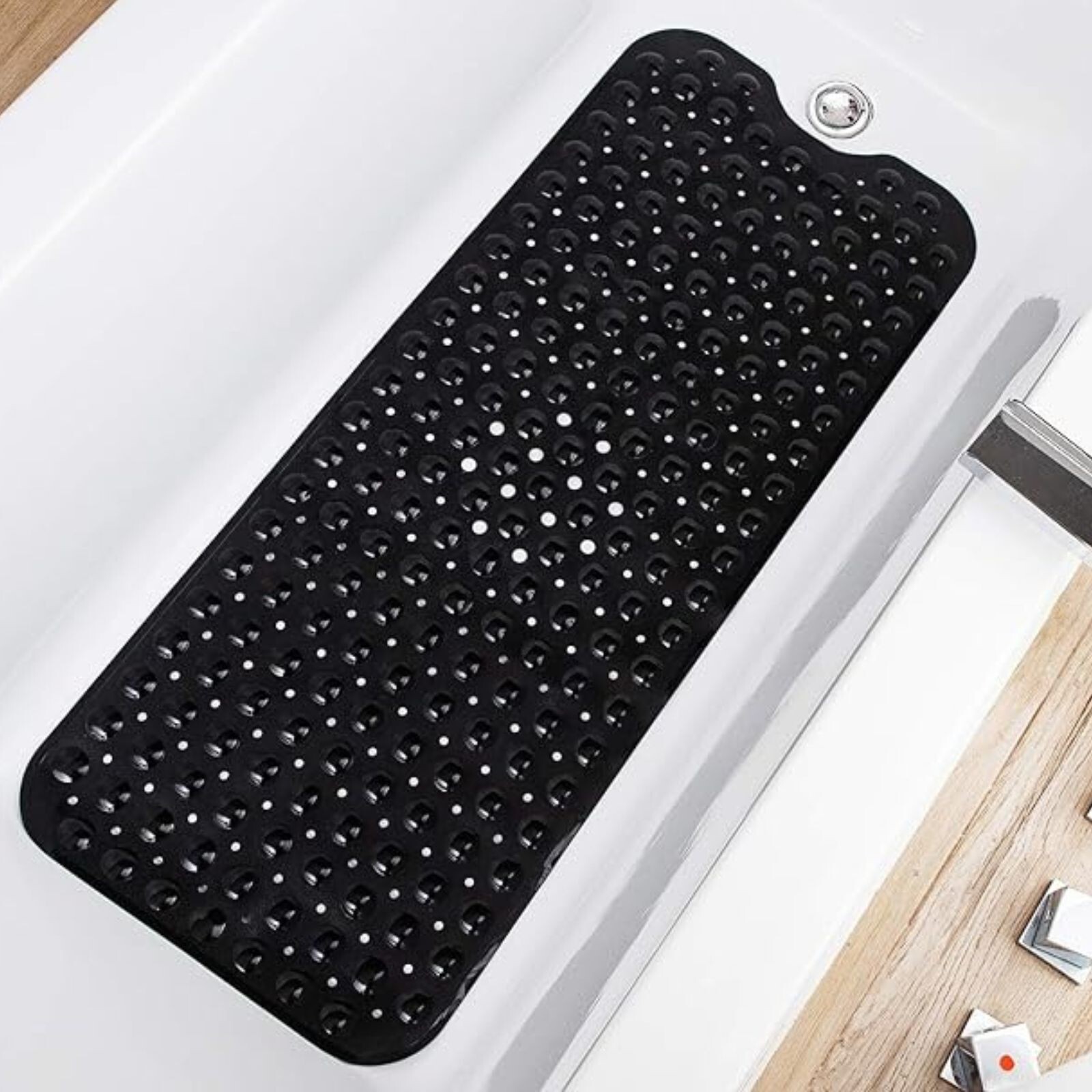 Rubber Shower Mat NonSlip Bath Strong Suction Extra Large Bathroom