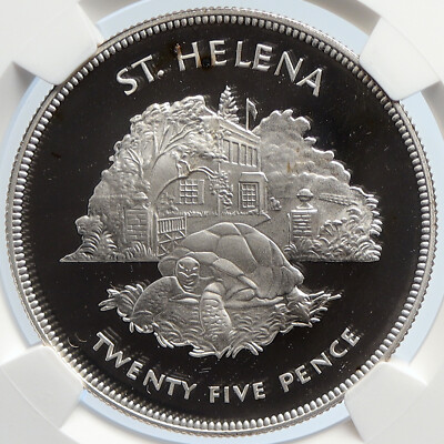 1977 SAINT HELENA UK Queen ELIZABETH II Silver Jubilee 25 Pence