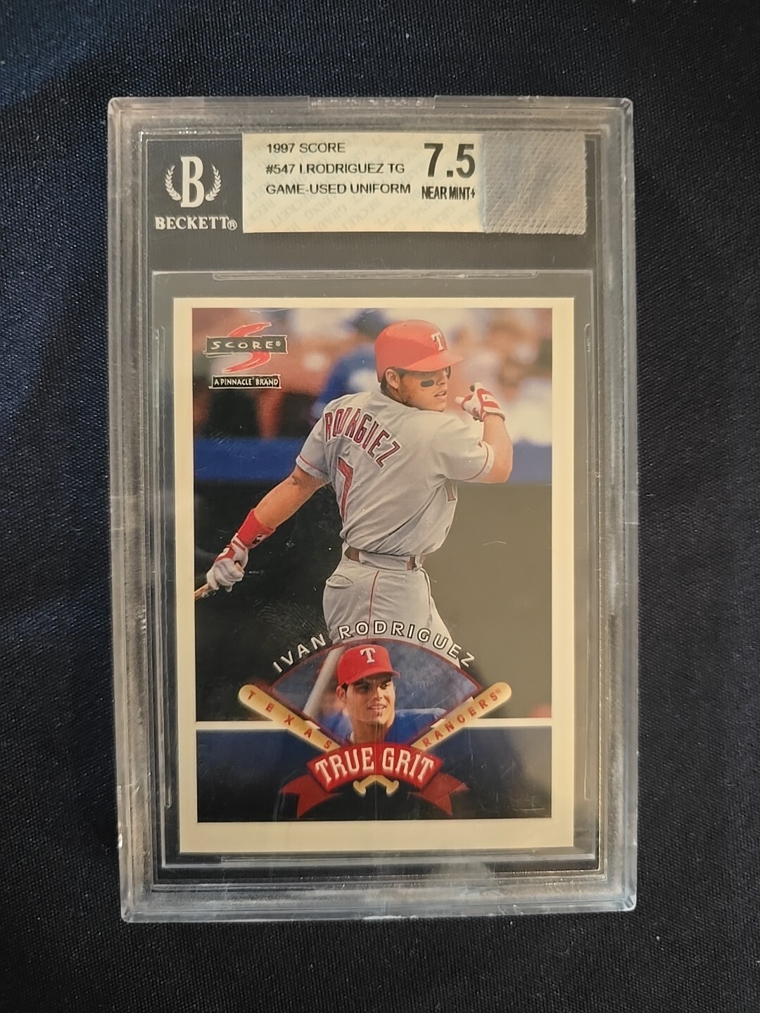 Texas Rangers 1997 1997 Score Ivan Rodriguez Game Used Patch #547 HOF Pudge Texas Rangers ...