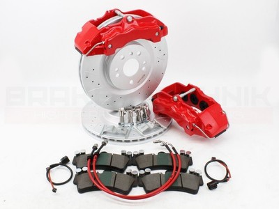 FOR CADDY MK5 FRONT 6-POT 18Z PERFORMANCE BRAKE KIT 350MM PORSCHE CALIPERS