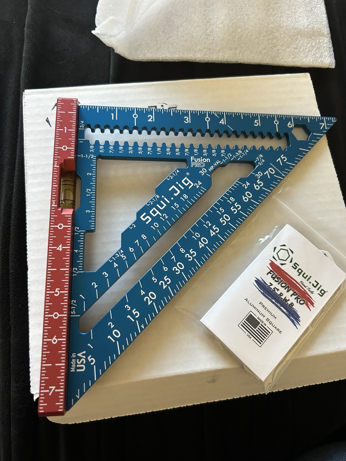 Squi.jig Fusion Pro 7-1/2 Inch Aluminum Rafter Square