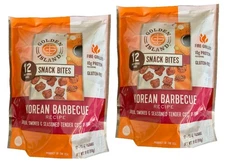 2-PACK Golden Island Korean BBQ Fire-Grilled 12-bag snack bites Net Wt. 18 Oz ea