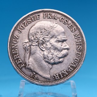 Ungarn 5 Korona 1908 KB Franz Joseph I. 24 g Silber 900 Ss