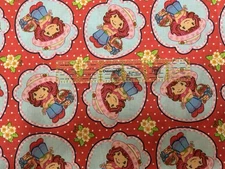 VINTAGE 2007 Strawberry Shortcake on Red 🍓 AUTHENTIC - BTHY: 18” x 44”