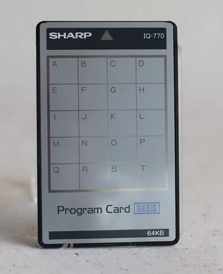 Sharp IQ-770 Program Card BASIC - 64KB