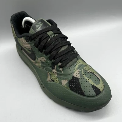 2015 Nike Air Max 1 Ultra Moire Print Camo Green 806851-300 Herren Uk 9 Turnschuhe - Bild 1 von 4