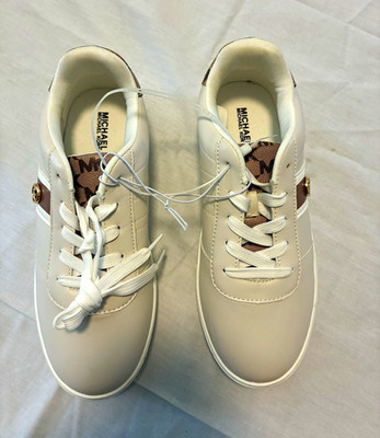 Michael Kors Kylen 3 White Logo Low Top Lace-Up Sneakers Comfort Walking