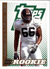 2006 Topps Draft Picks and Prospects #142 D'Brickashaw Ferguson RC Rookie Card. rookie card picture