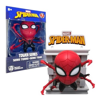 YuMe Spider-Man Tower Series Hero Box- Superior Spider 3''Collectible Toy