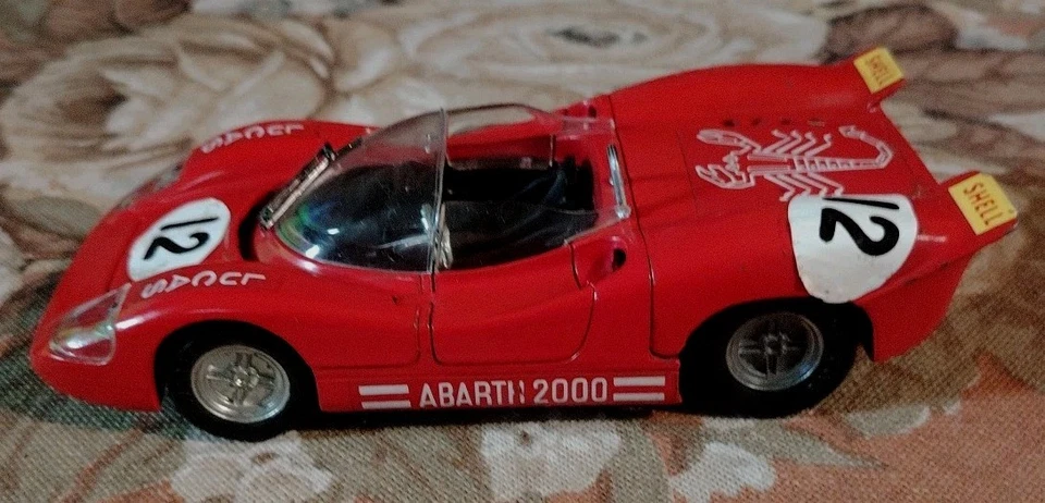 POLITOYS M 1/25 - ABARTH 2000 - N°584 - Modellino Auto Italia Vintage - #88# - Immagine 4 di 4