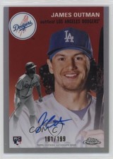 2023 Topps Chrome Platinum Anniversary Refractor 161/199 James Outman Auto 1d0h