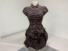 BDG Urban Outfitters, Ruffle Plaid Dress, Size S, New With Tag, (SR44)