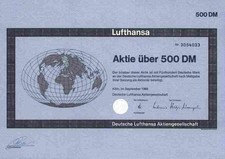 Deutsche Lufthansa 1968 Köln Berlin Kranich 500 DM Weltkugel Eurowings Swiss Air