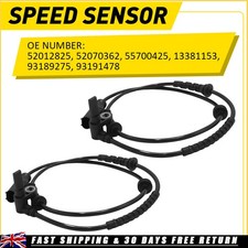 2x Front ABS SPEED SENSOR Fits FIAT Punto Grande Punto VAUXHALL Adam Corsa MITO