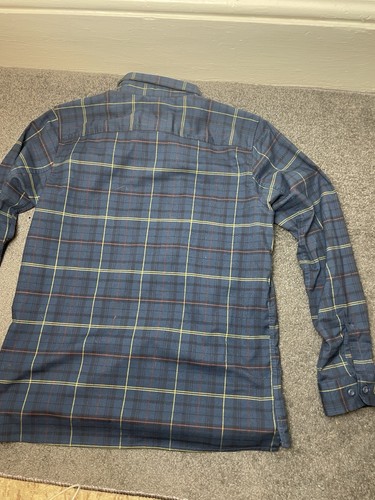 Mountain Hardware Herren Flanell blau kariert Größe Large Outdoor Camp Wandern Trail - Bild 10 von 12