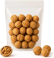 (Free Duty Tax) Crazy Nuts | California Grown Whole Walnuts In Shell, 1lb |