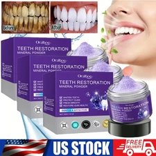 Dental restoration mineral powder, mineral tooth powder, teeth whitening US HOT