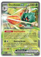 Decidueye ex #15/197 (Holo) (NM) SV03: Obsidian Flames OBF Pokemon