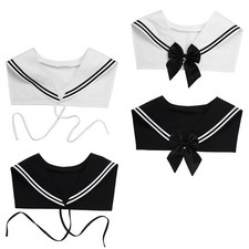 Fake Collar Sailor Collars Scarf Necklaces Shawl wraps Match Sweater Shirt Dress