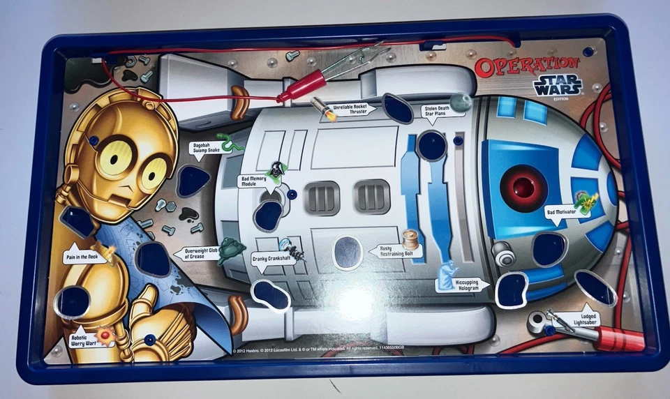 Star Wars Edition Operation Board Game 2012 Hasbro. Tested. Complete + Batteries - Image 3 of 4
