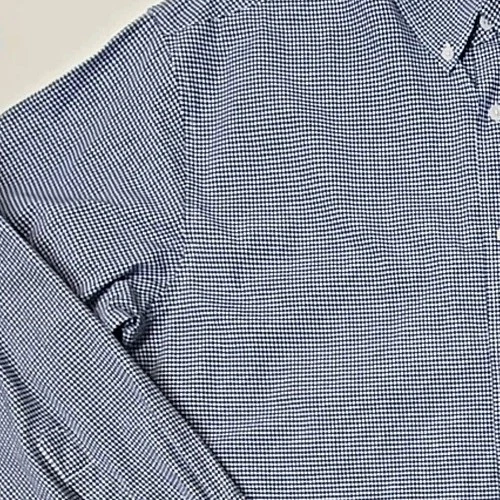 Campus Specialties NCAA KU Button Down Check Blue/white Shirt Embroidered LogoXL - Picture 10 of 17