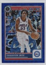 2023-24 Panini NBA Hoops Premium Stock Blue Prizm 13/25 Terquavion Smith #50 0c6