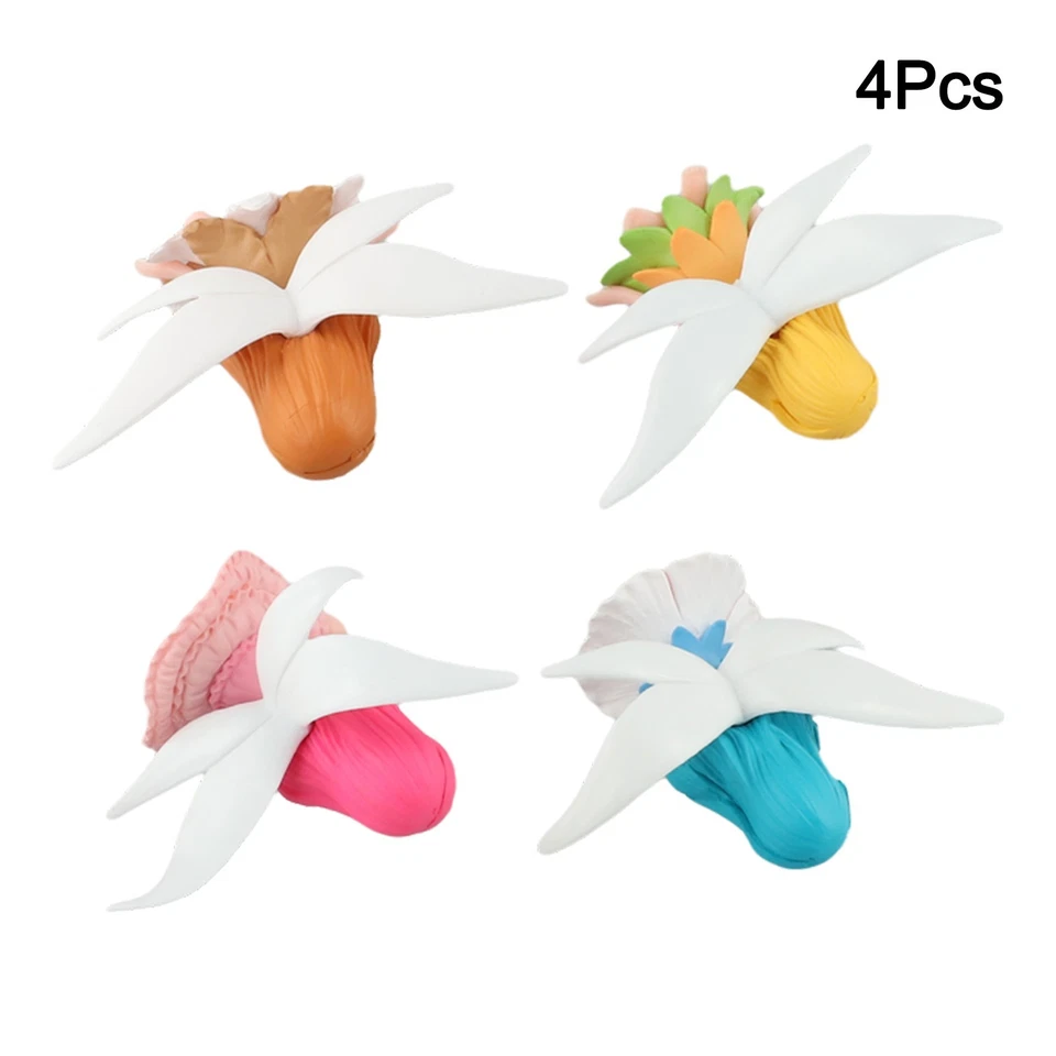 Encantadoras estatuas de hadas 4 piezas mini decoración para jardines y celebraciones Foto 4 de 4