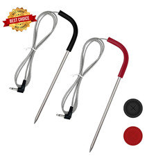 2-Pack Meat Probe Replacement for Pit Boss Pellet Grills and Smokers, 3.5 Mm Plu