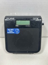 Pure One Mini Portable DAB/FM Digital Radio - Black - MP3 Connection No Charger