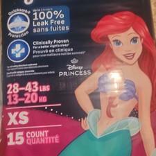 GoodNites Disney Princess XS Girls Training Pants 15 Count 28-43 lbs Multicolor