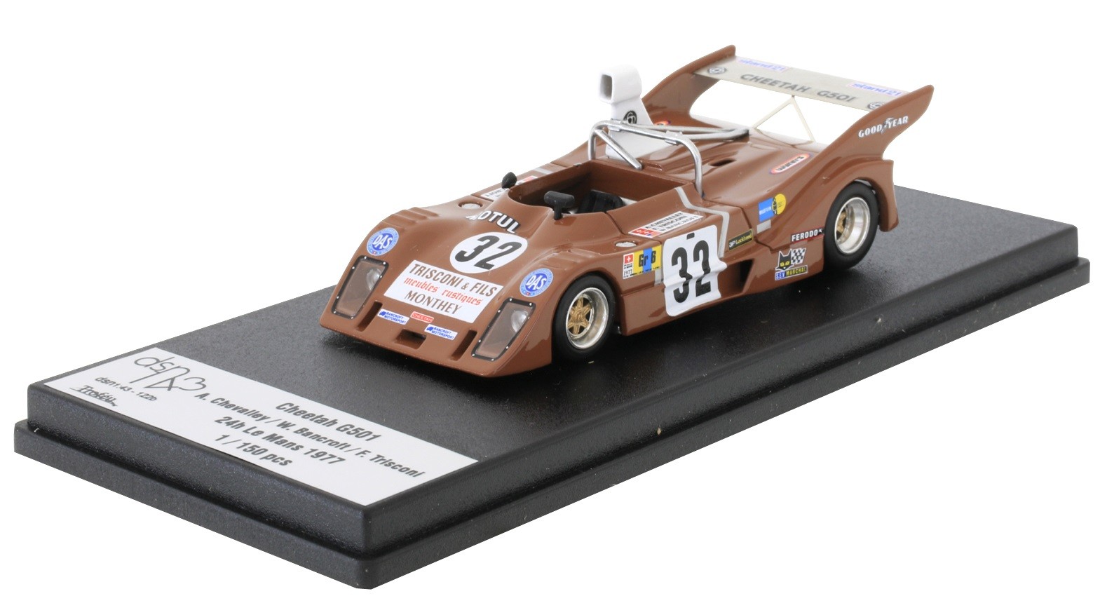 Voiture de collection Trofeu Cheetah G501 BMW 32 Le Mans 1977 en resine haute finition