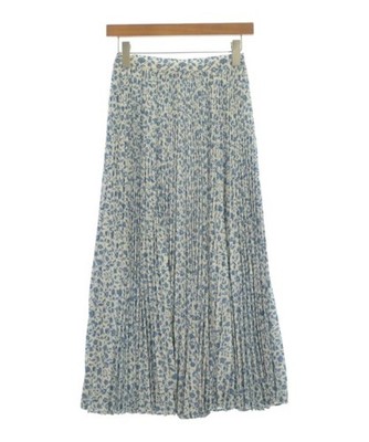 OBLI Long/Maxi Length Skirts BluexWhitexBlack(Flower Pattern) F 2200696091124