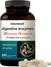 Digestive Enzymes with Probiotics  Prebiotics, 240 Veggie Capsules