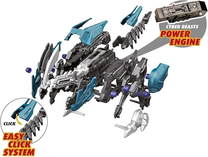REVELL - CYBER BEASTS - SHARPKNIGHT - 1:35 55 PARTS 26,5 CM NUOVO - Immagine 2 di 4