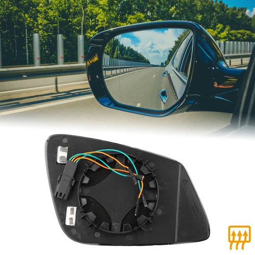 4 Pin Driver Left Side Heated Mirror Glass Replacement for BMW X1 X2 2010-2018