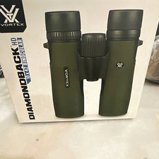 Vortex Diamondback HD 10x42 Roof Prism Binoculars FMC Green Case Harness Strap