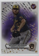 2023 Topps Pristine Purple Refractor 96/99 Brandon Woodruff #130 ff8